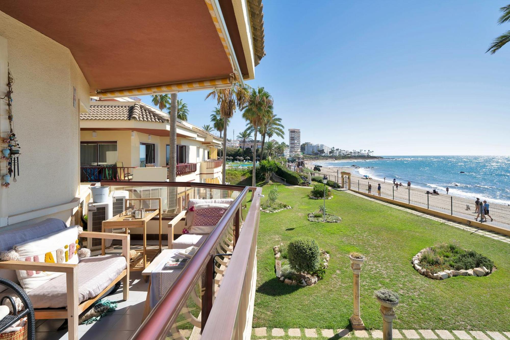 Casa Mar Apartamento Front Beach Con Wifi, Piscina, Padel Y Tenis - Lubina Del Sol Sitio de Calahonda Buitenkant foto