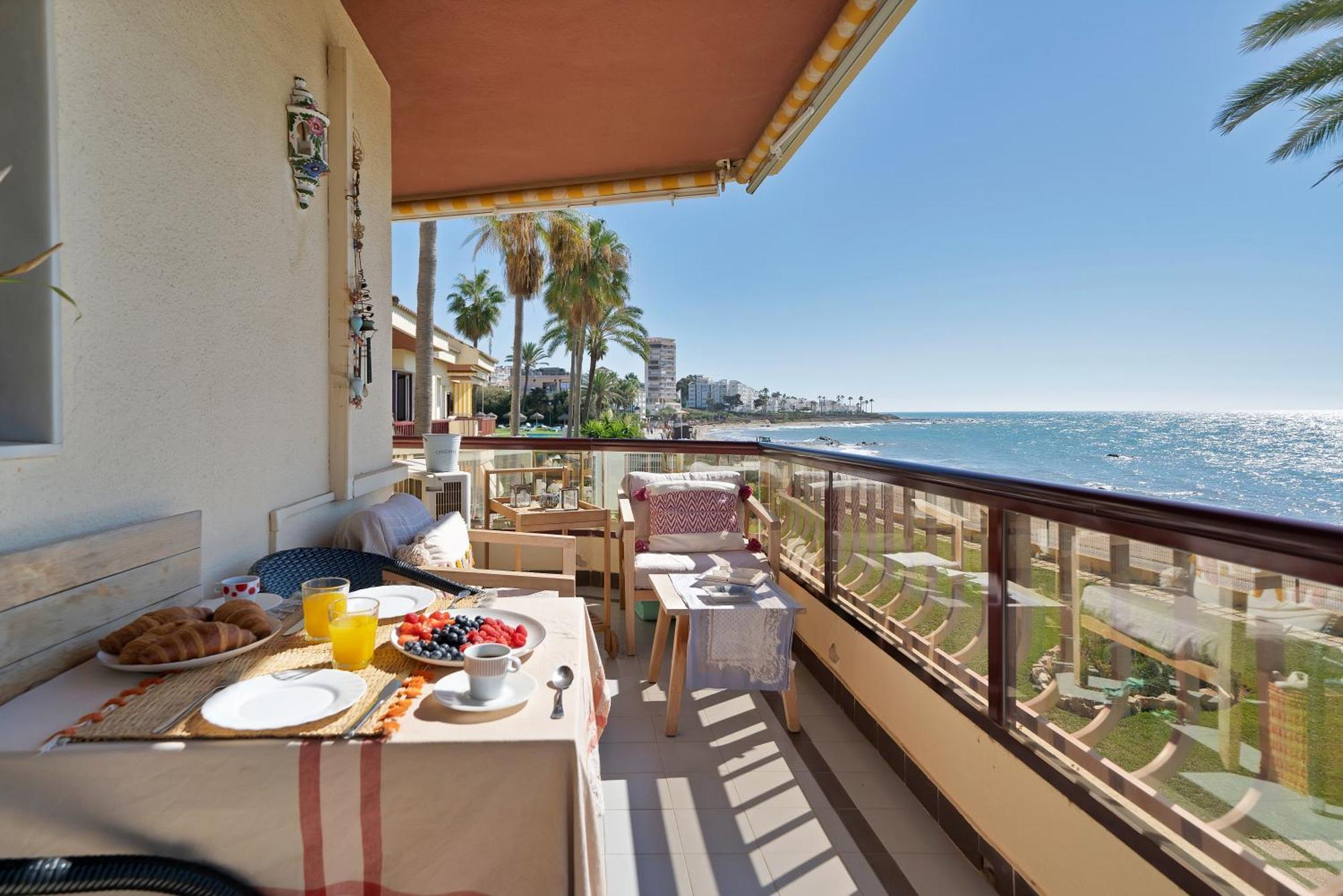 Casa Mar Apartamento Front Beach Con Wifi, Piscina, Padel Y Tenis - Lubina Del Sol Sitio de Calahonda Buitenkant foto