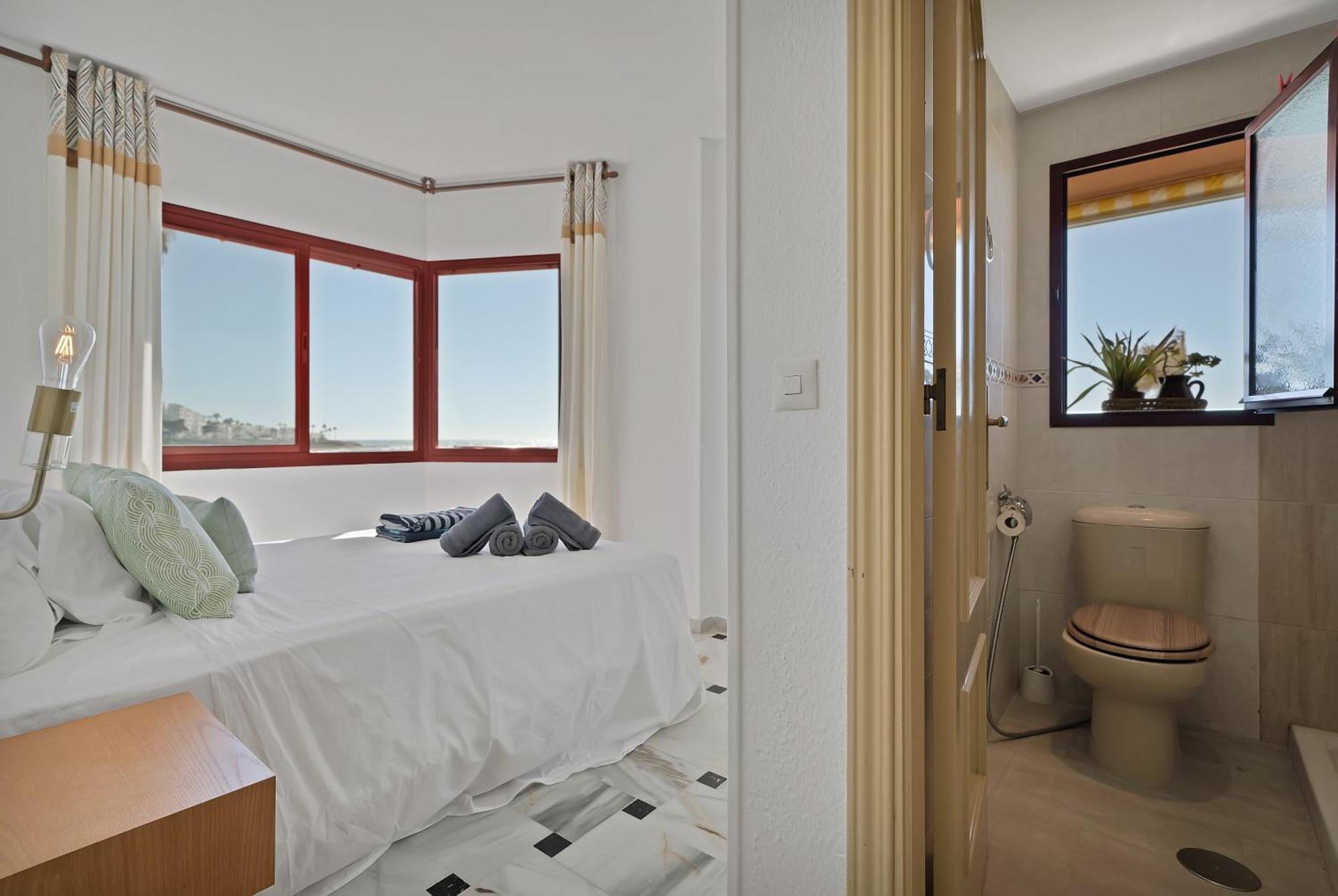 Casa Mar Apartamento Front Beach Con Wifi, Piscina, Padel Y Tenis - Lubina Del Sol Sitio de Calahonda Buitenkant foto